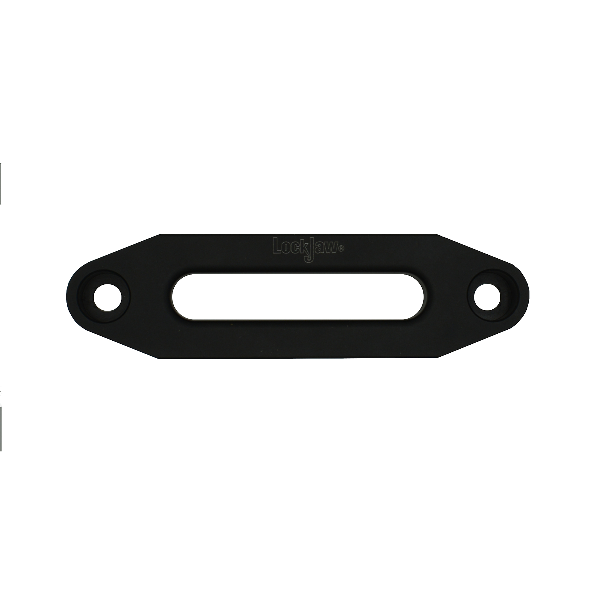 LockJaw Aluminum Fairlead for Synthetic Winch Lines — 4.88in. Wide, Aircraft Grade, Black, Model# 28-0488b